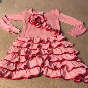 🌟Pink Ruffled Dress